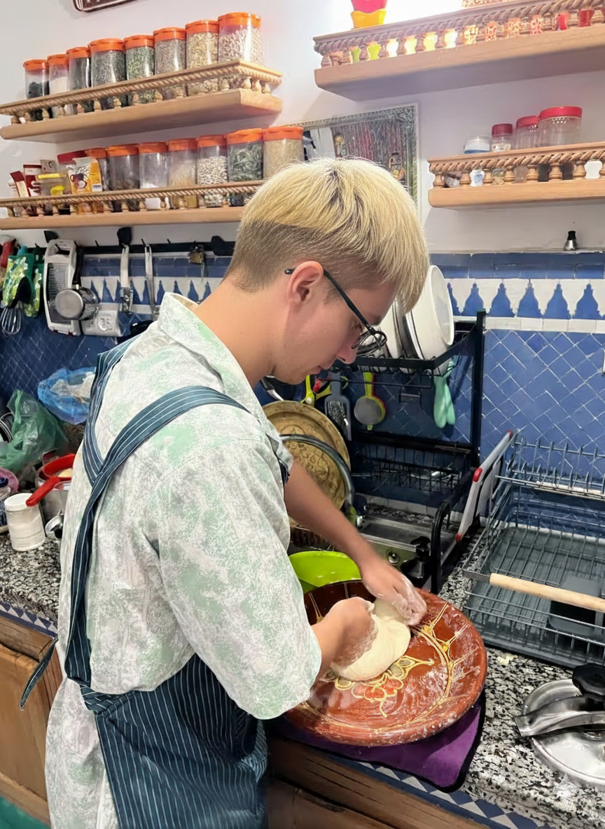 Private courtyards at Villa des orangers, Morocco